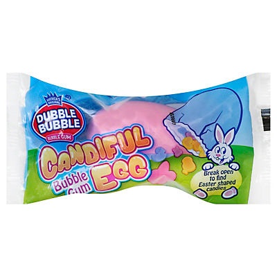 slide 1 of 1, Dubble Bubble Candiful Bubble Gum Egg, 2.89 oz