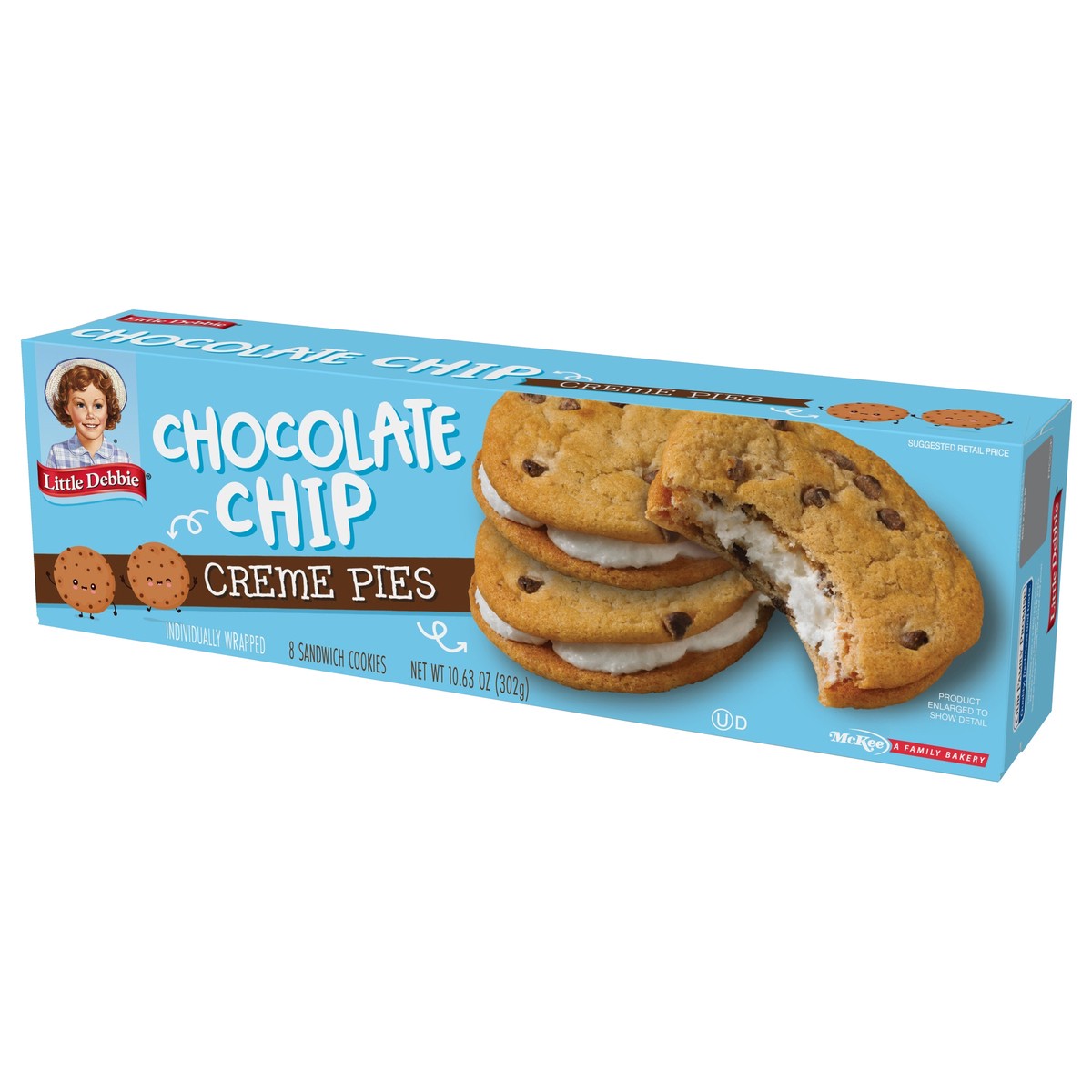 slide 3 of 13, Little Debbie Snack Cakes, Little Debbie Family Pack Chocolate Chip Creme Pies, 9.7 oz