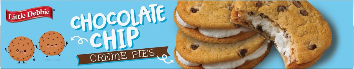 slide 6 of 13, Little Debbie Snack Cakes, Little Debbie Family Pack Chocolate Chip Creme Pies, 9.7 oz