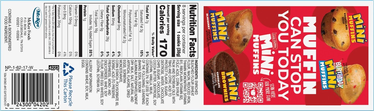 slide 8 of 13, Little Debbie Snack Cakes, Little Debbie Family Pack Chocolate Chip Creme Pies, 9.7 oz