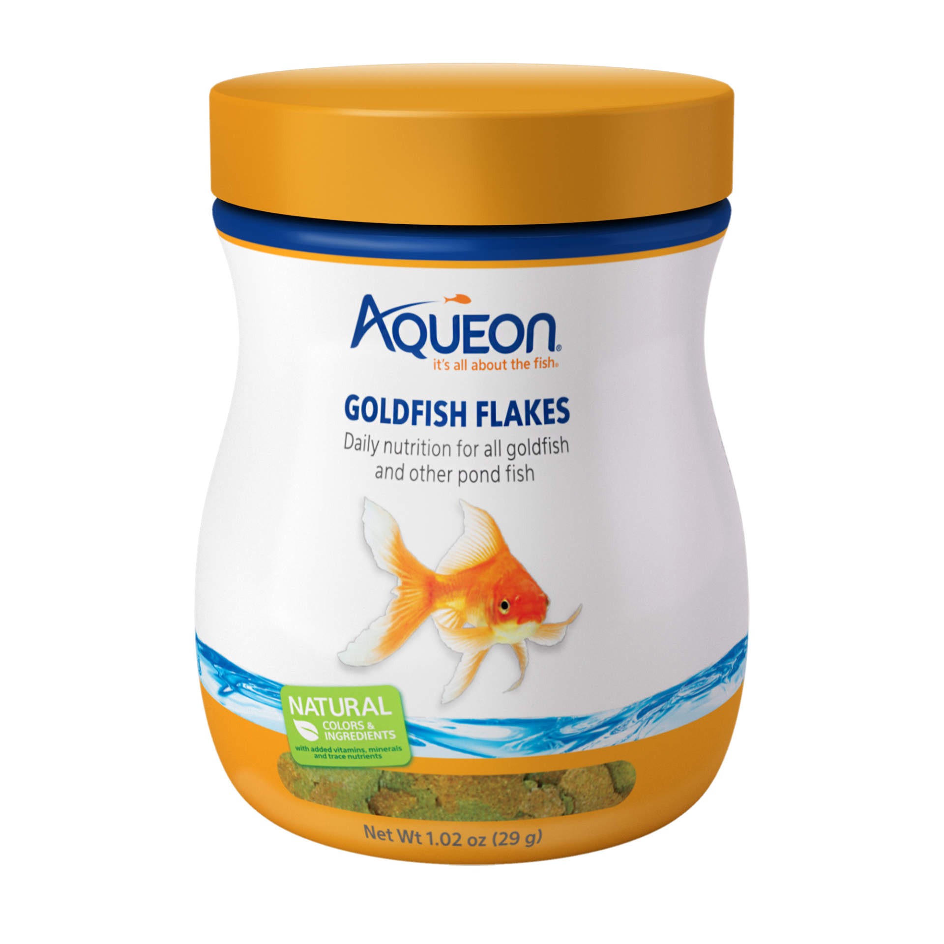 slide 1 of 8, Aqueon Goldfish Flakes 1.02 Ounces, 1 ct