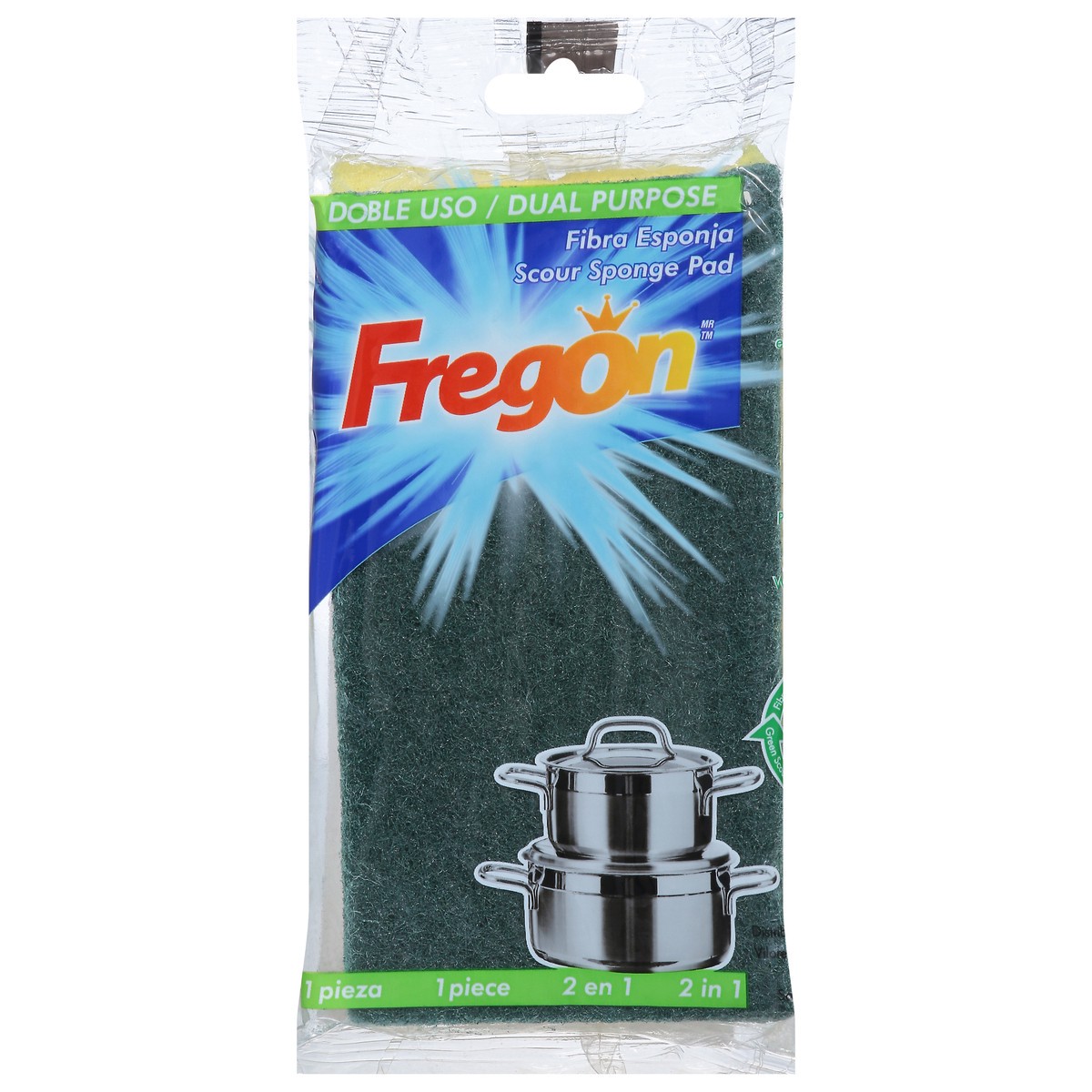 slide 1 of 13, Fregon Dual Purpose Scour Sponge Pad 1 ea, 1 ct