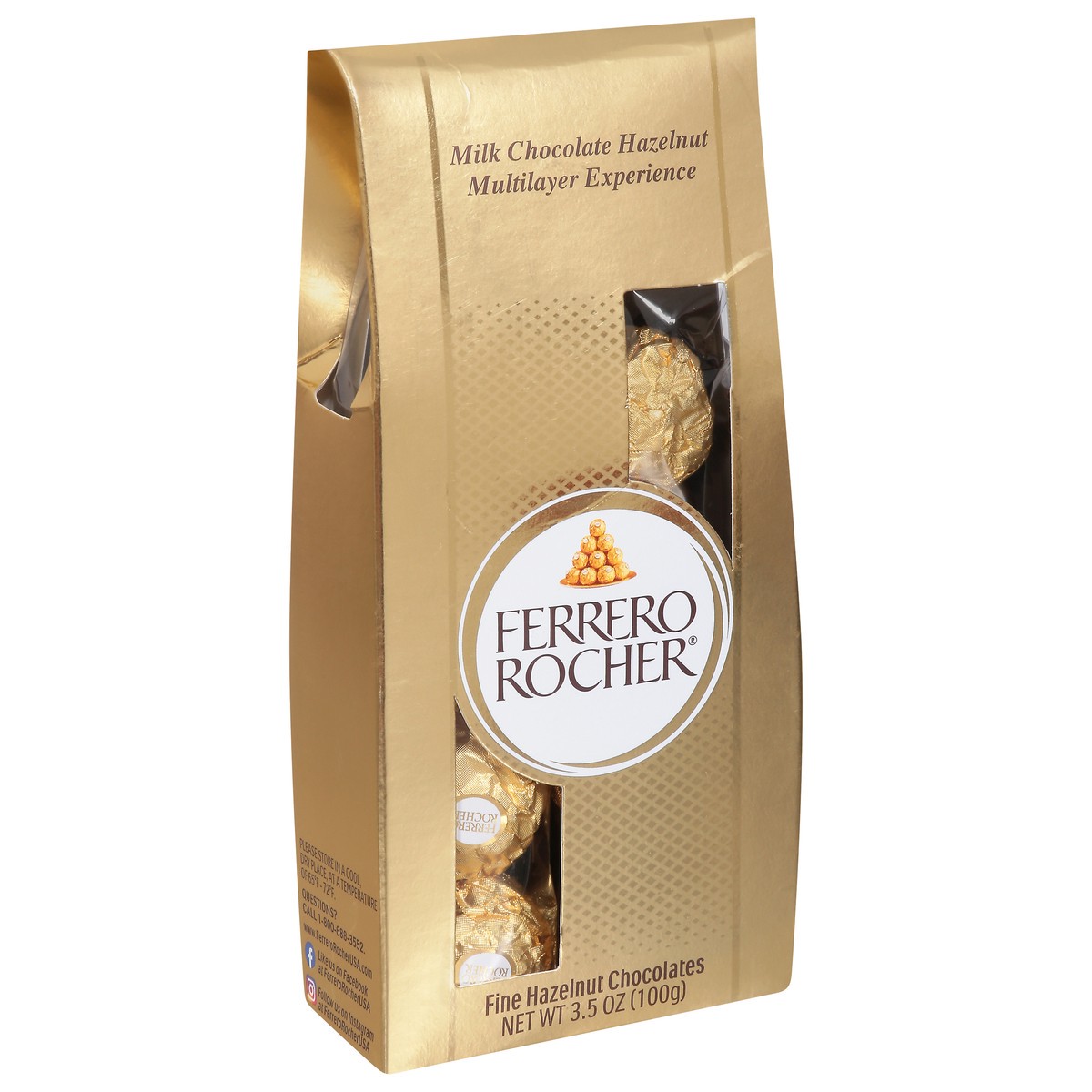 slide 11 of 14, Ferrero Rocher Fine Hazelnut Chocolates - 3.5 oz, 3.5 oz