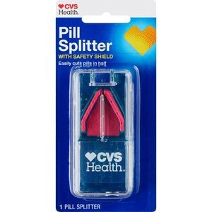 slide 1 of 1, CVS Health Pill Splitter With Safety Shield, 1 ct