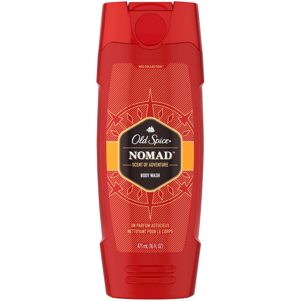 slide 1 of 1, Old Spice Red Collection Nomad Scent Of Adventure Body Wash, 16 oz