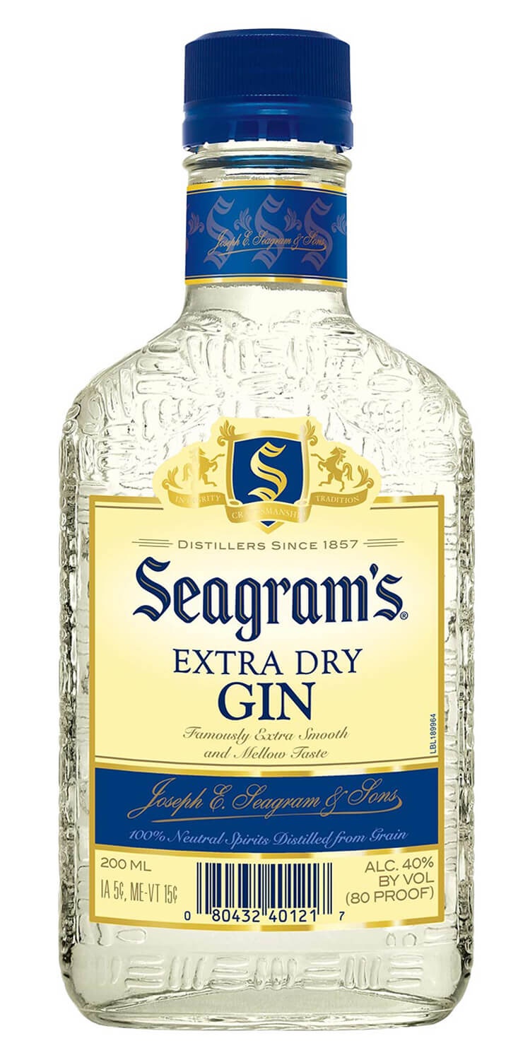 slide 1 of 1, Seagram's Gin, 200 ml