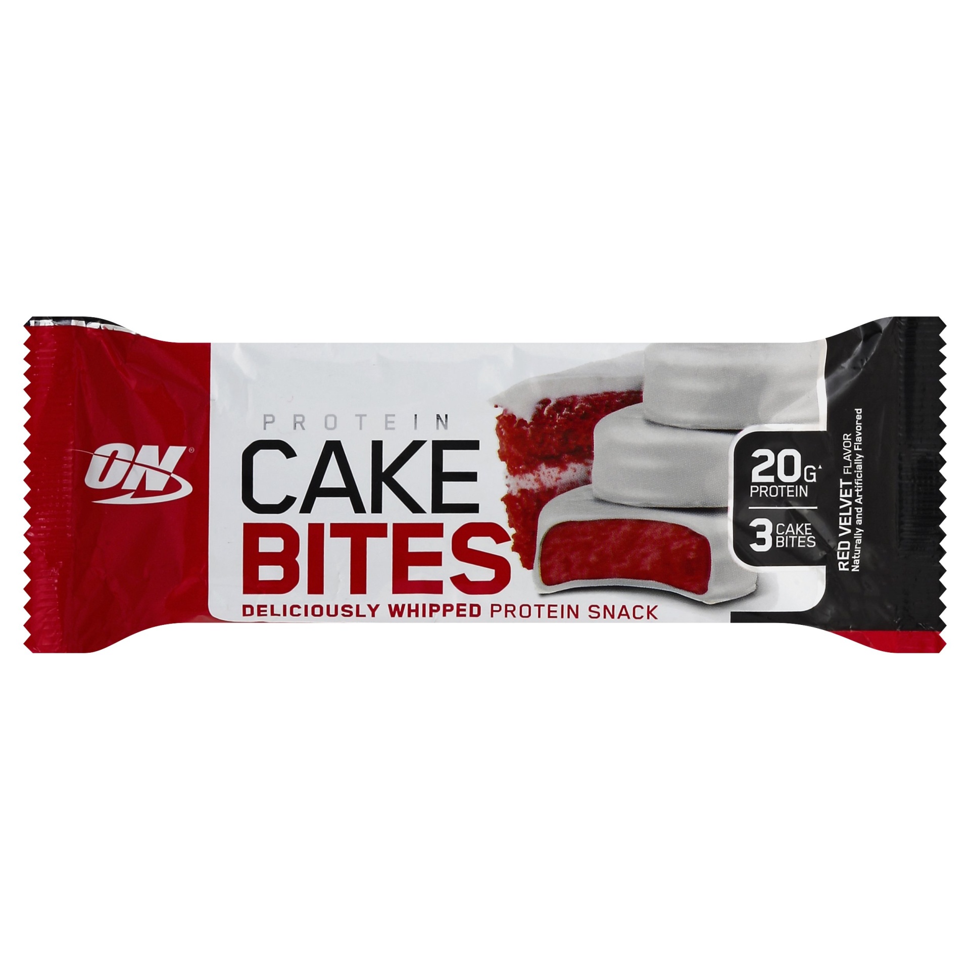 slide 1 of 6, Optimum Nutrition Protein Cake Bites, Red Velvet, 2.19 oz