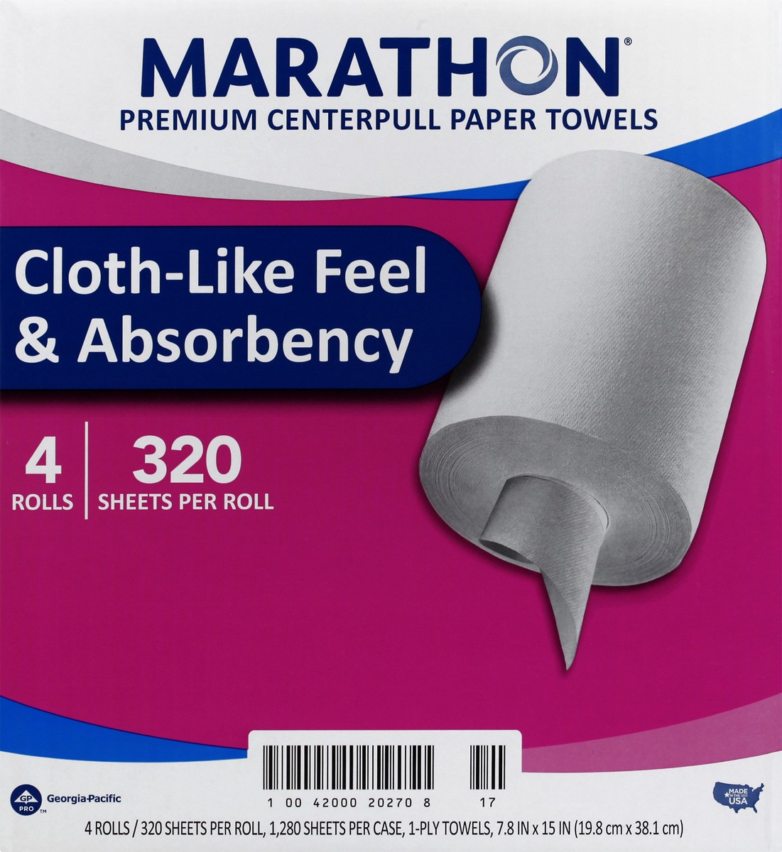 slide 6 of 11, Marathon Centerpull 1-Ply Paper Towel 4 ea, 4 ct