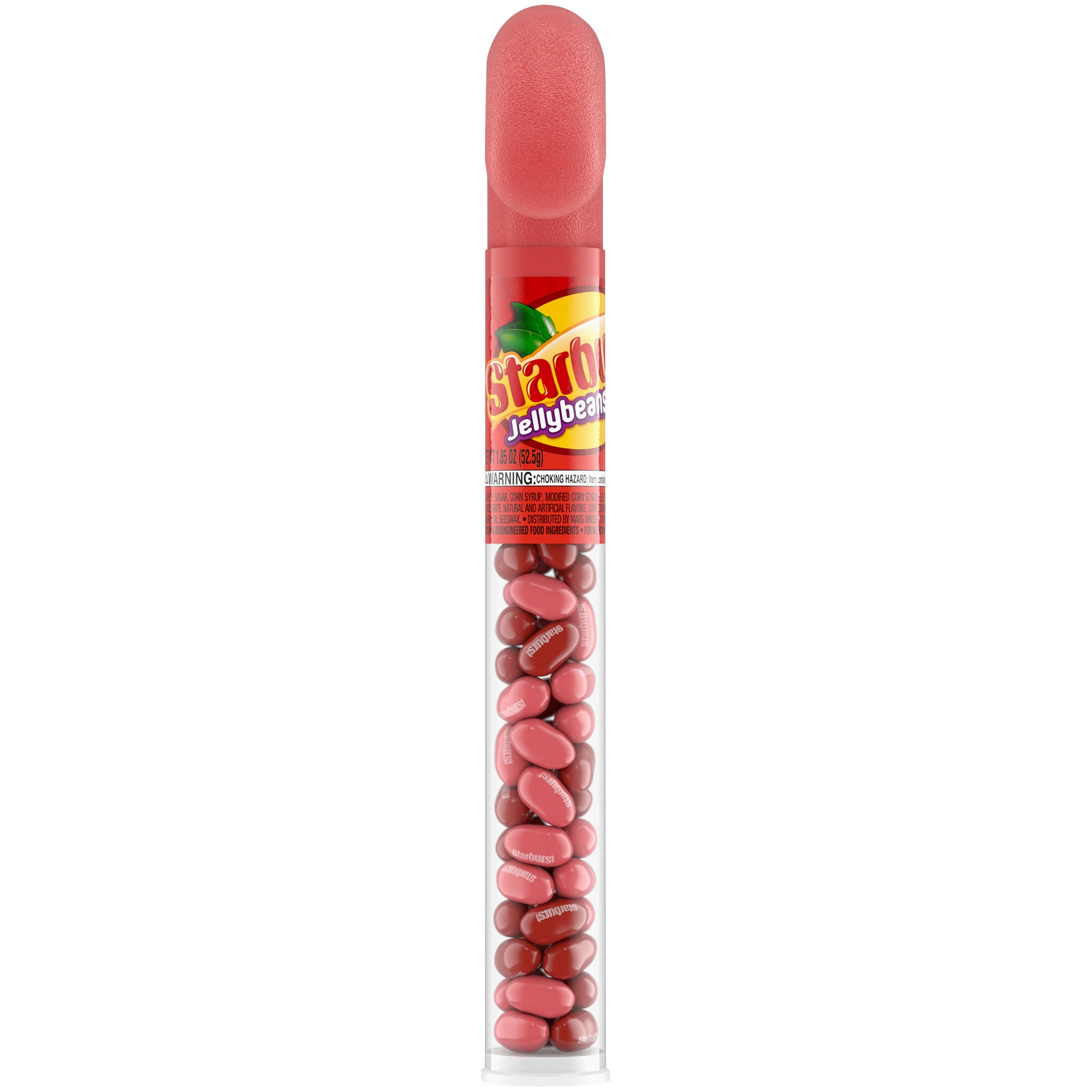 slide 2 of 5, STARBURST Holiday Jelly Bean FaveRED Filled Christmas Candy Cane Tube, 1.85 ounce, 1.85 oz