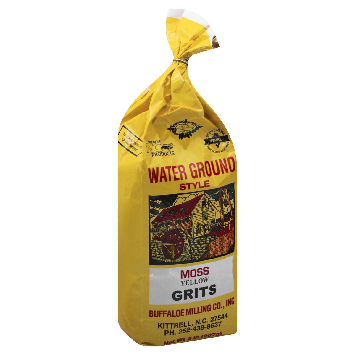 slide 13 of 13, Buffaloe Milling Water Ground Style Moss Yellow Grits - 2 lb, 2 lb