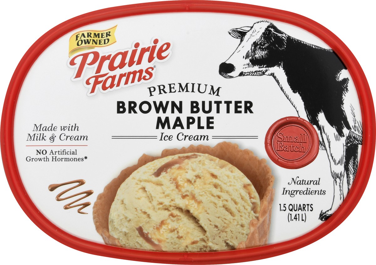 slide 12 of 13, Prairie Farms Premium Brown Butter Maple Ice Cream 1.5 qt, 1.5 qt