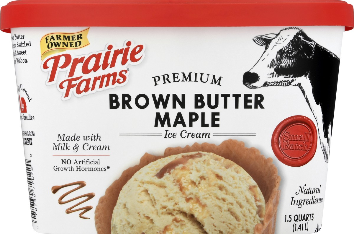 slide 10 of 13, Prairie Farms Premium Brown Butter Maple Ice Cream 1.5 qt, 1.5 qt