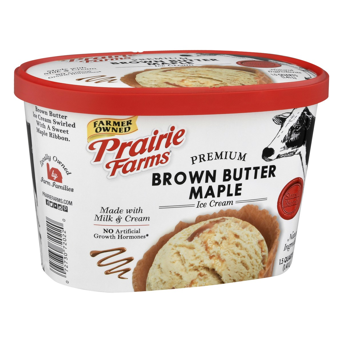 slide 3 of 13, Prairie Farms Premium Brown Butter Maple Ice Cream 1.5 qt, 1.5 qt