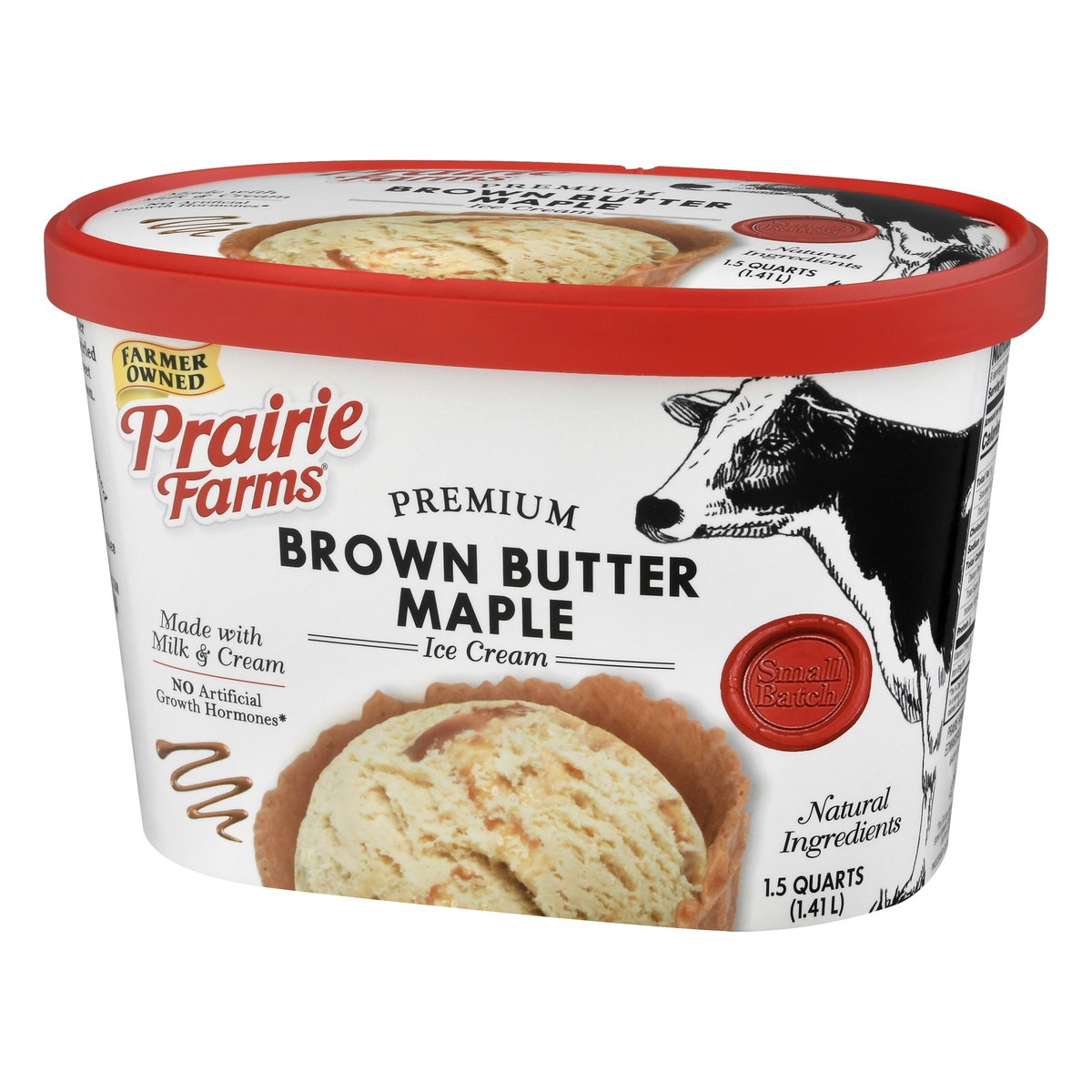 slide 5 of 13, Prairie Farms Premium Brown Butter Maple Ice Cream 1.5 qt, 1.5 qt