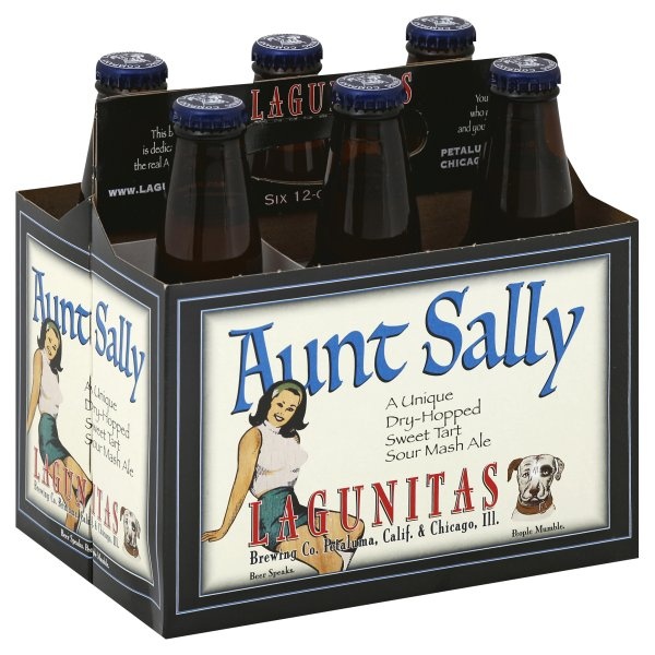 slide 1 of 1, Lagunitas Aunt Sally Bottles, 6 ct; 12 fl oz