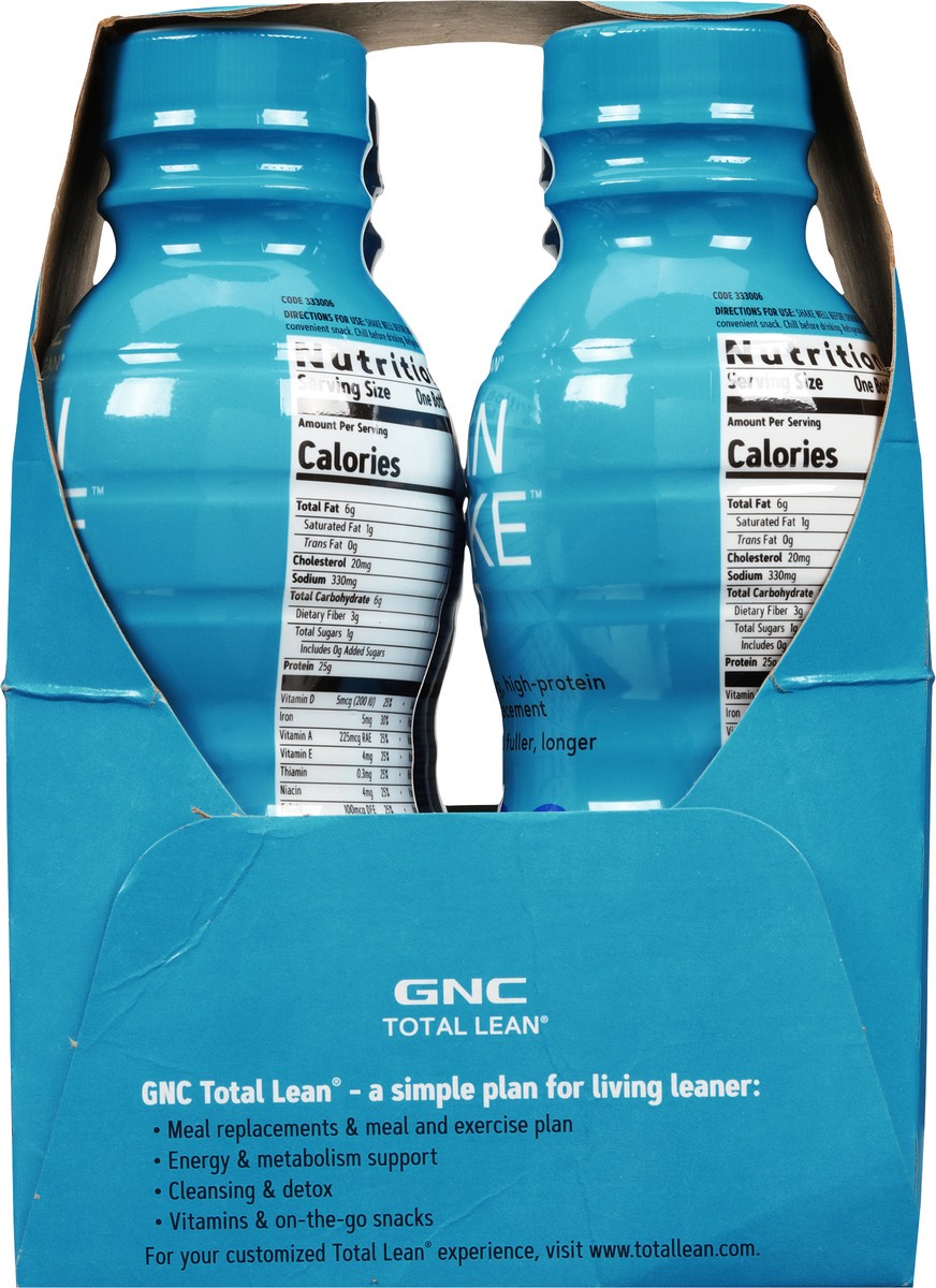 slide 9 of 12, GNC Total Lean Vanilla Bean Lean Shake 25 4 - 14 fl oz Bottles, 4 ct