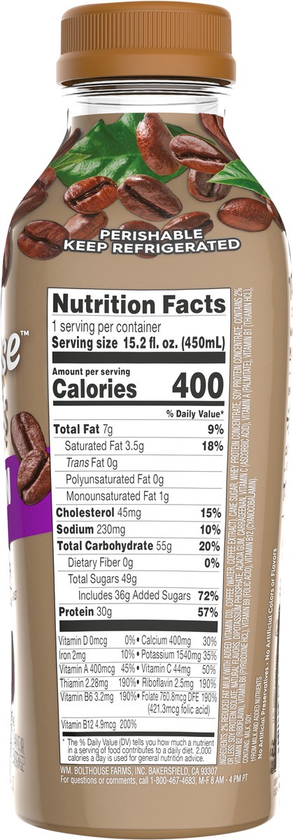 slide 5 of 5, Bolthouse Farms Blended Coffee Protein Plus Shake, 15.2 fl oz