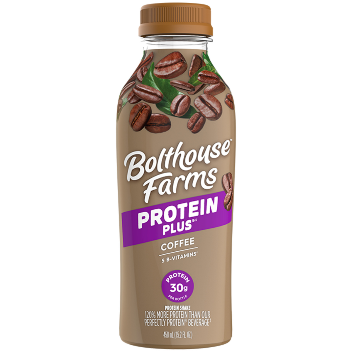 slide 1 of 5, Bolthouse Farms Blended Coffee Protein Plus Shake, 15.2 fl oz