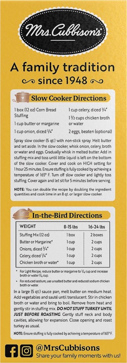 slide 2 of 12, Mrs. Cubbison's Corn Bread Seasoned Stuffing 12 oz, 12 oz