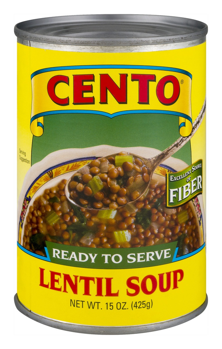 slide 1 of 1, Cento Lentil Soup, 15 oz