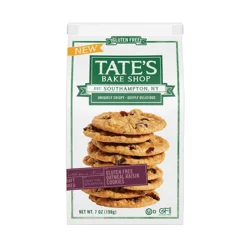 Tate's Bake Shop Gluten Free Oatmeal Raisin Cookies, 7 oz