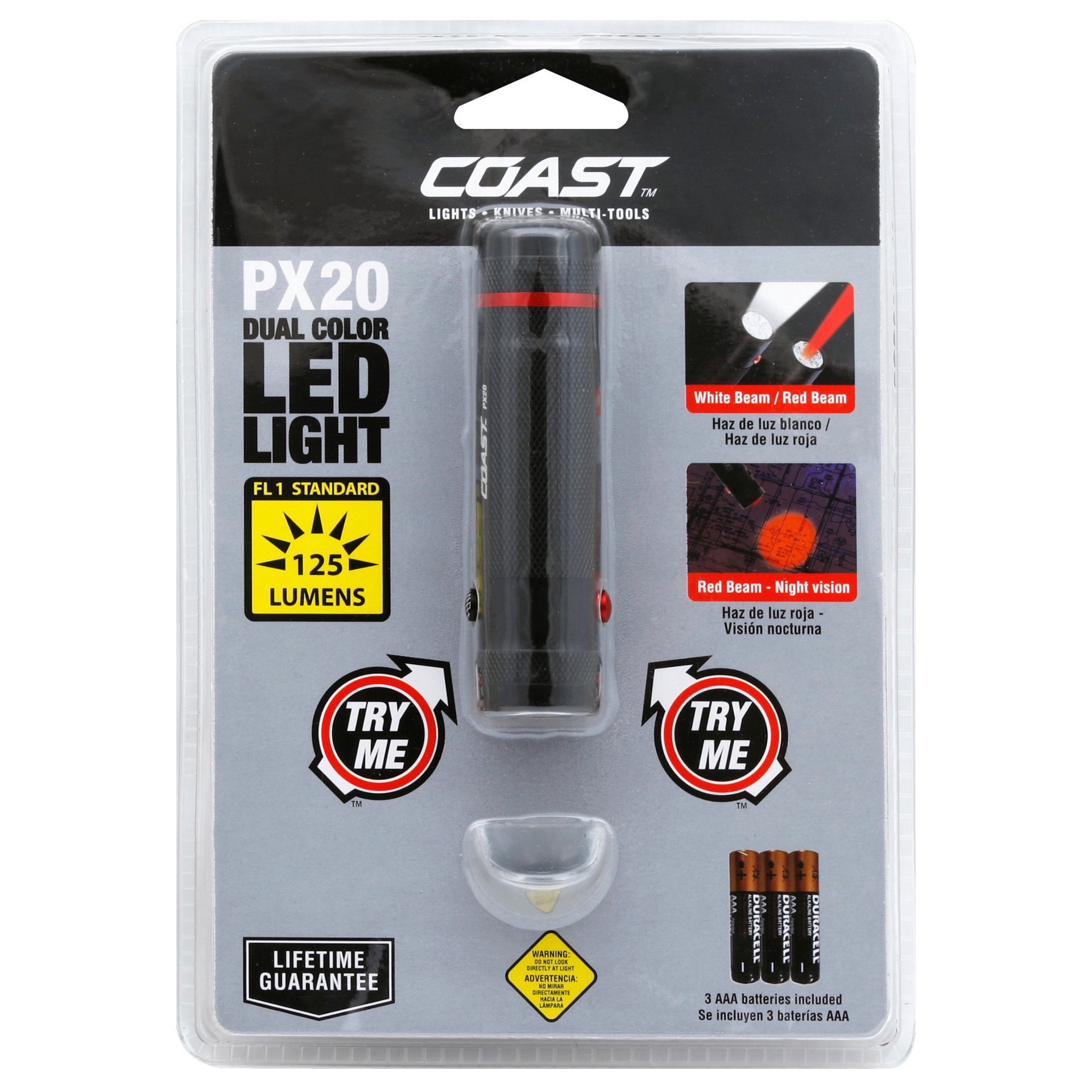 slide 1 of 1, Coast PX20 Dual Color LED Flashlight, 1 ct
