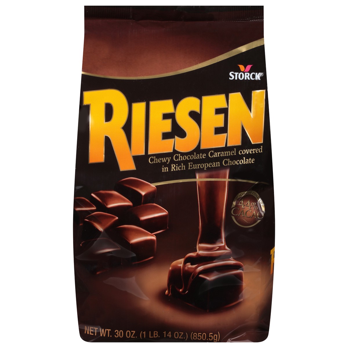 slide 1 of 13, Storck Riesen Chewy Chocolate Caramel Candy 30 oz, 30 oz