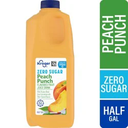 Kroger Zero Sugar Peach Punch Flavored Fruit Juice Drink