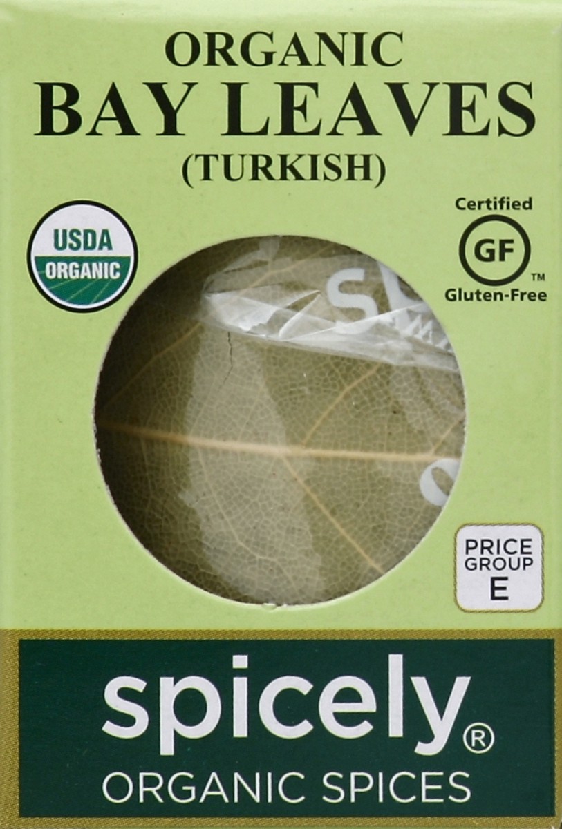 slide 4 of 4, Spicely Organic Spices Bay Leaves 0.1 oz, 0.1 oz