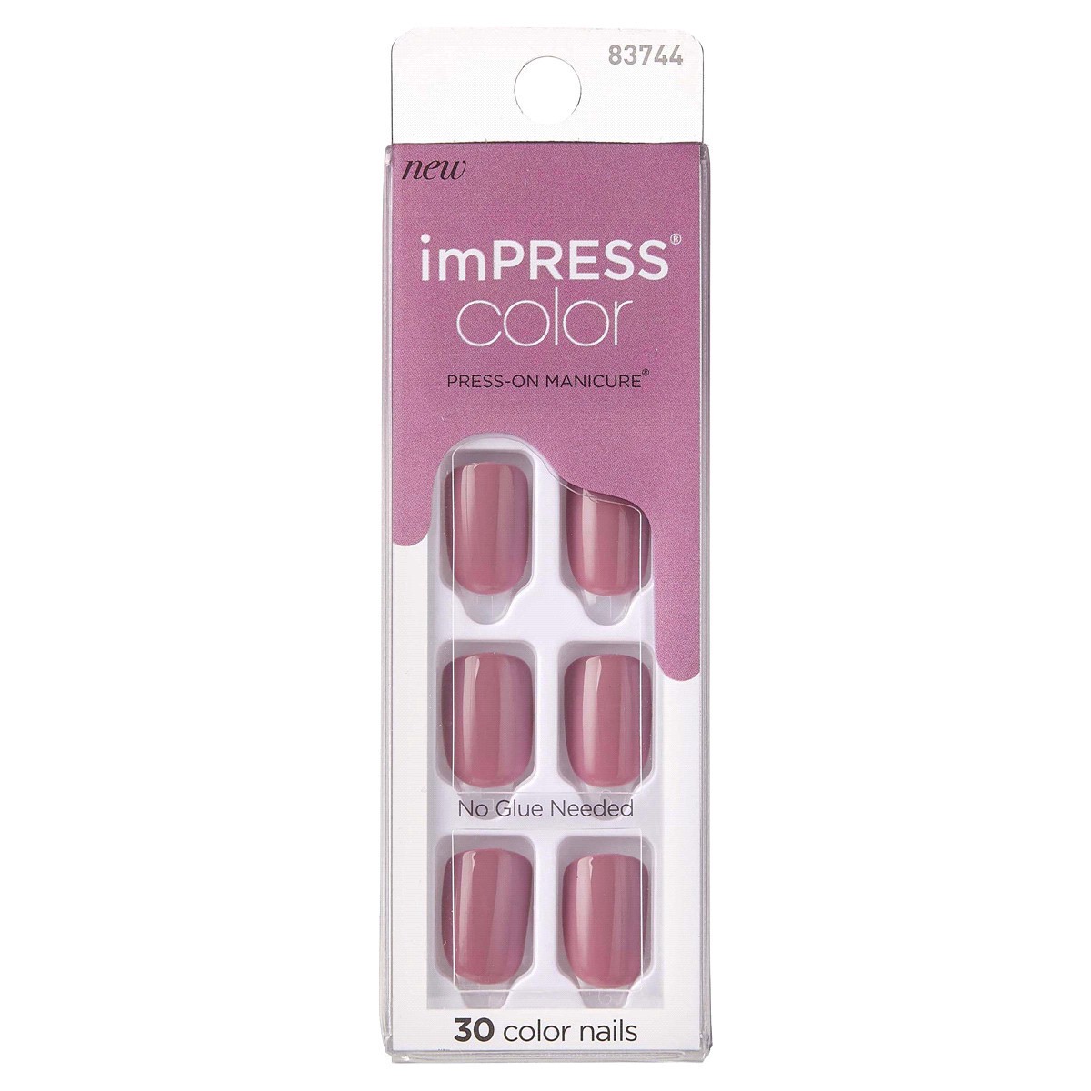 slide 1 of 5, imPRESS Color Press-on Nails, Petal Pink, Short, 1 cnt