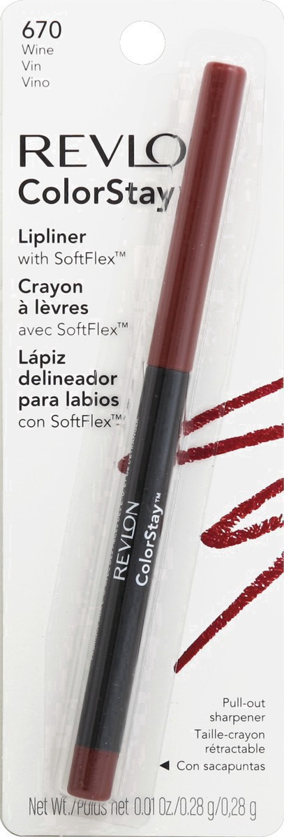 slide 10 of 21, Revlon ColorStay Lip Liner with Built in Sharpener - Wine - 0.01oz, 0.01 oz