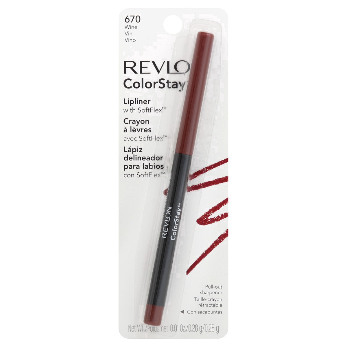 slide 12 of 21, Revlon ColorStay Lip Liner with Built in Sharpener - Wine - 0.01oz, 0.01 oz