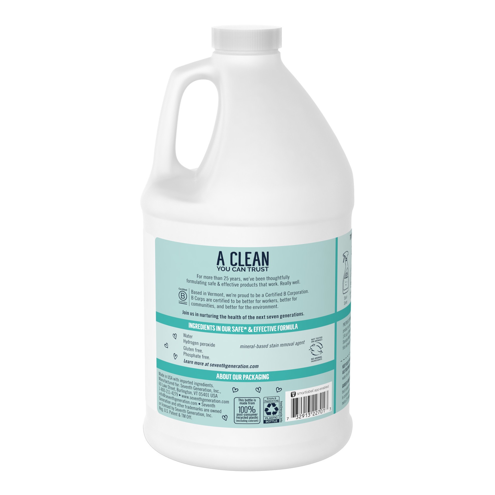 slide 2 of 3, Seventh Generation Bleach Free & Clear, 64 oz, 64 oz