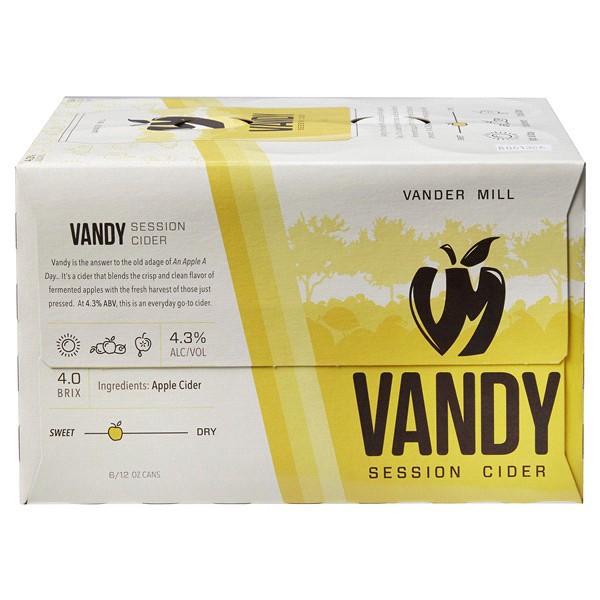 slide 8 of 13, Vander Mill Vandy, 4.3% ABV, 6 ct; 12 oz