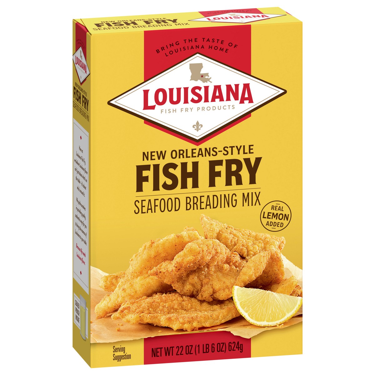 slide 13 of 13, Louisiana Fish Fry Products New Orleans-Style Fish Fry Seafood Breading Mix 22 oz, 22 oz