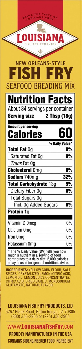 slide 6 of 13, Louisiana Fish Fry Products New Orleans-Style Fish Fry Seafood Breading Mix 22 oz, 22 oz