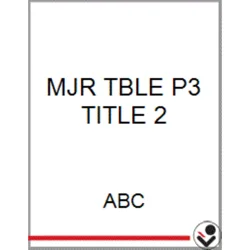 Major Table P2 Title 1 By ABC
