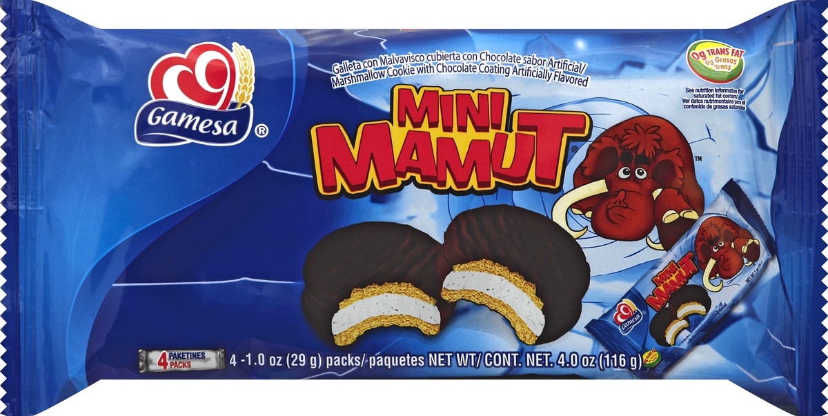slide 5 of 5, Gamesa Mini Mamut Cookies, 4 ct; 1 oz