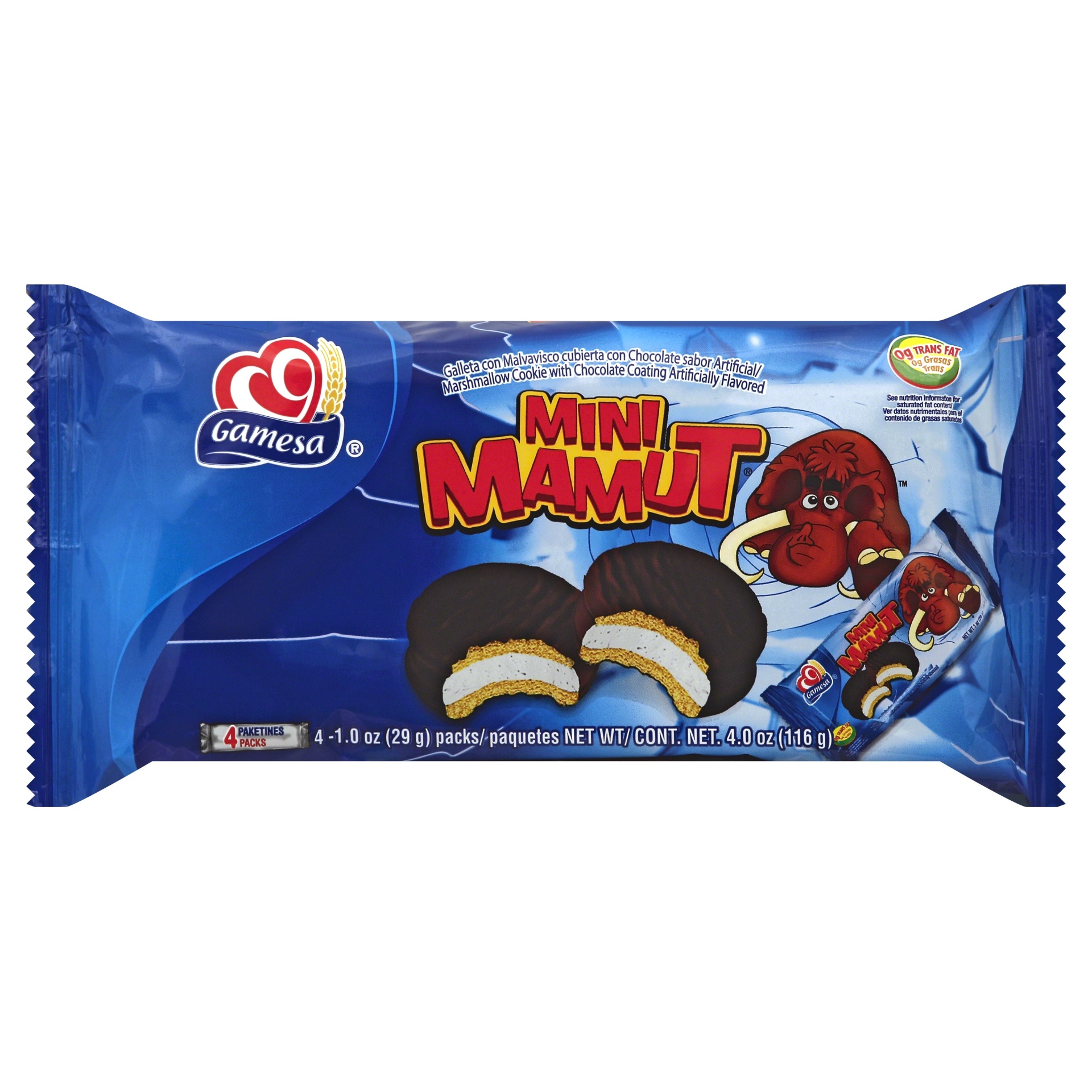 slide 1 of 5, Gamesa Mini Mamut Cookies, 4 ct; 1 oz