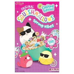 Kellogg''s Squishmallows Breakfast Cereal, Kids Cereal, Family Breakfast, Original with Marshmallows, 11.6oz Box (1 Box)