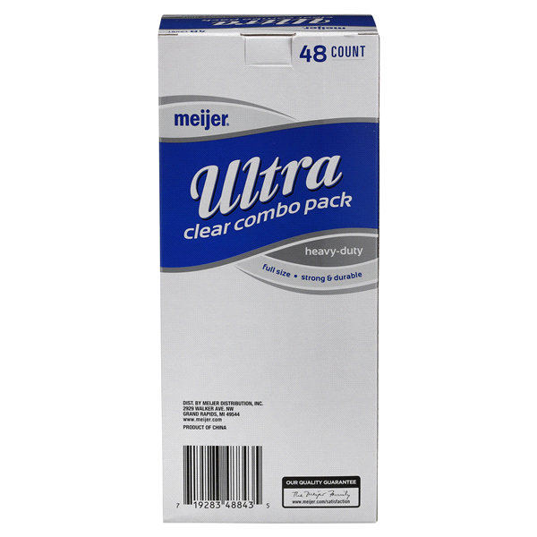 slide 4 of 5, Meijer Ultra Clear Combo Pack, 48 ct