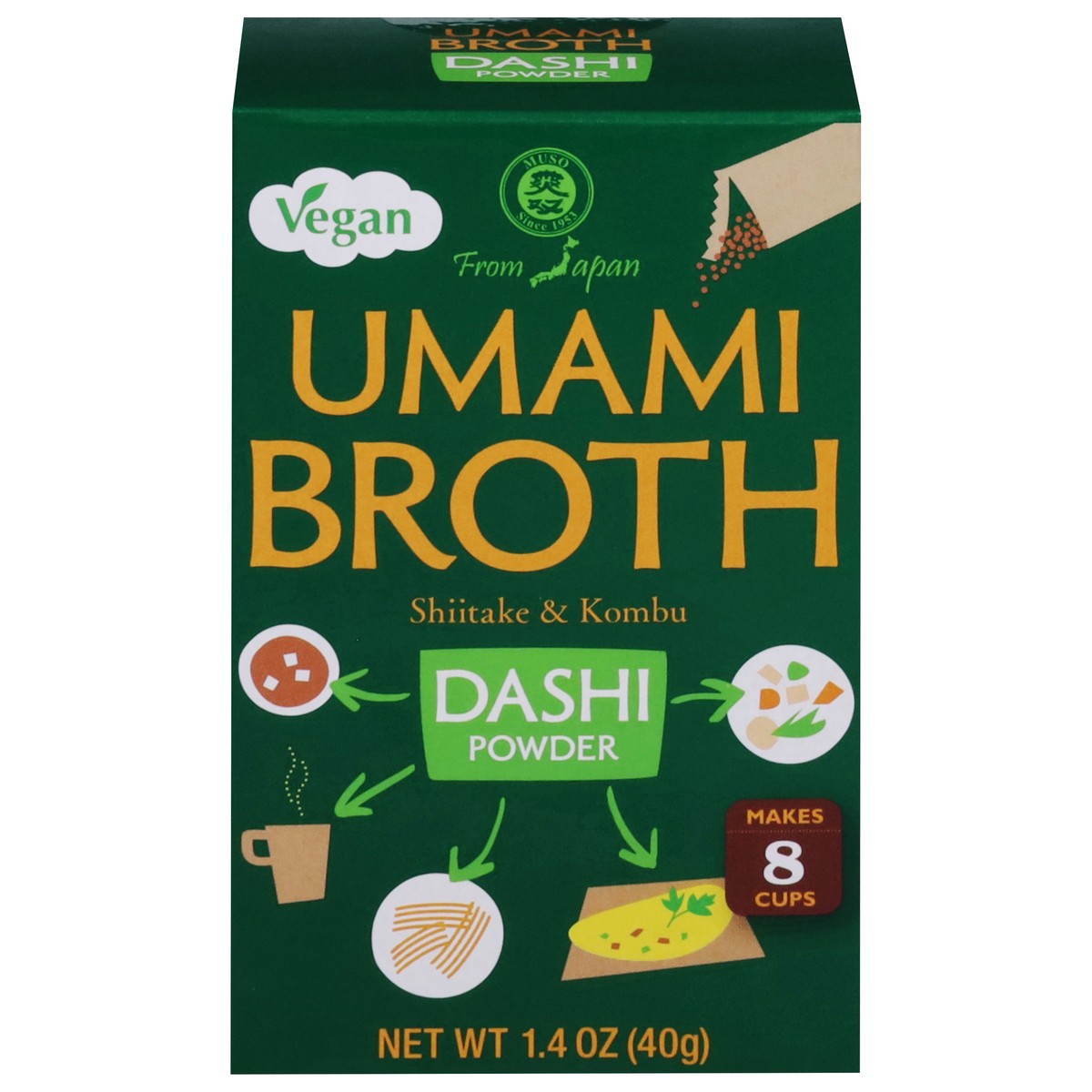 slide 1 of 10, Muso From Japan Dashi Powder Umami Broth 1.4 oz, 1.4 oz