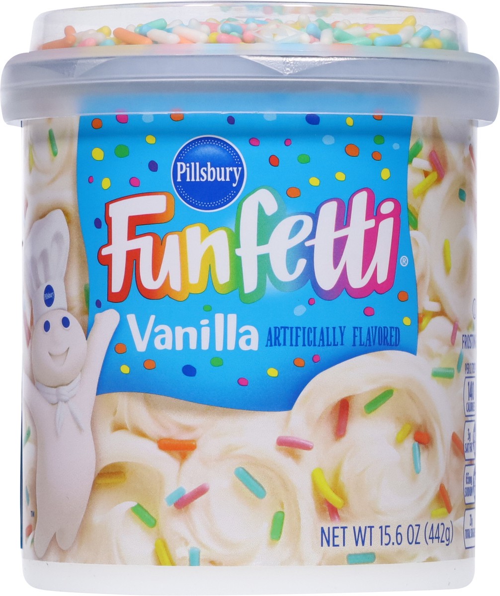 slide 11 of 13, Pillsbury Funfetti Vanilla Frosting 15.6 oz, 15.6 oz