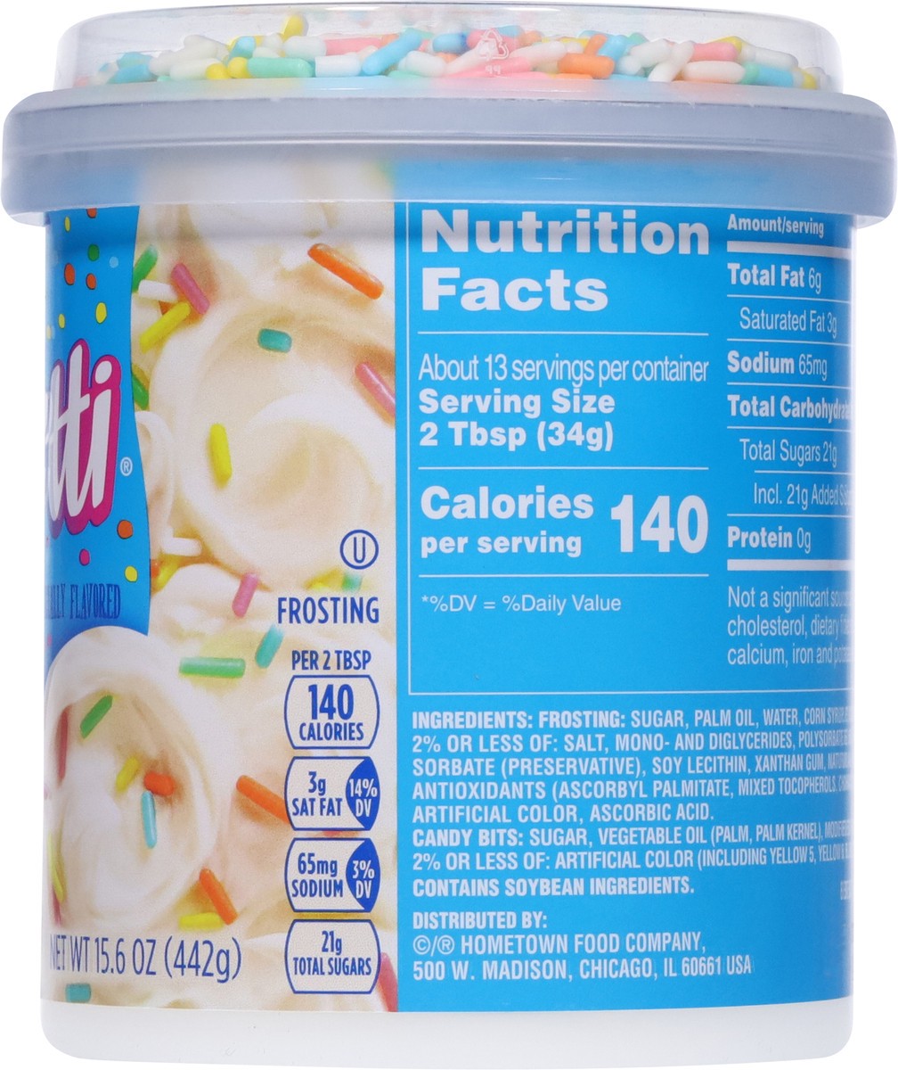 slide 6 of 13, Pillsbury Funfetti Vanilla Frosting 15.6 oz, 15.6 oz