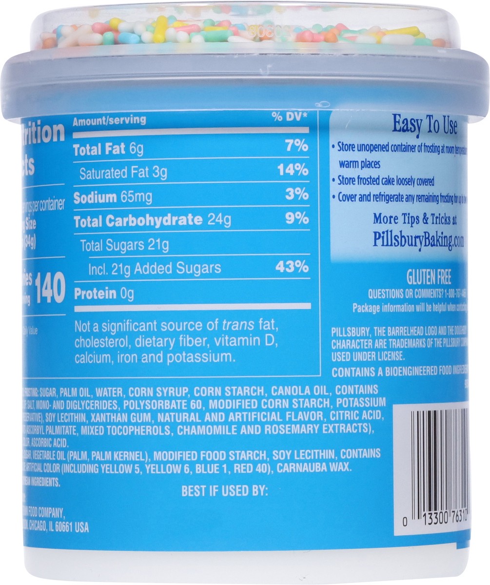 slide 2 of 13, Pillsbury Funfetti Vanilla Frosting 15.6 oz, 15.6 oz
