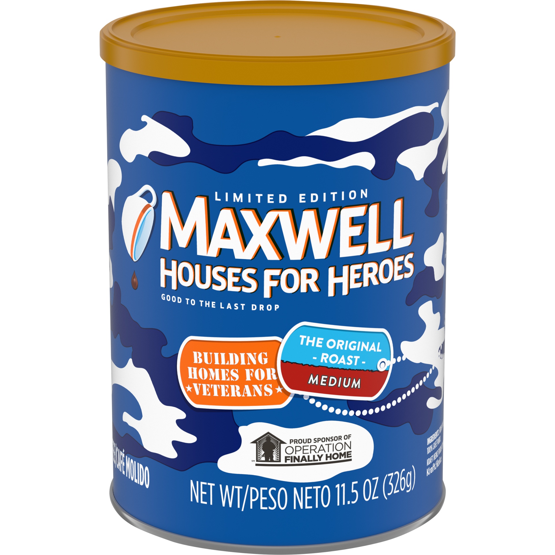 slide 1 of 8, Maxwell House The Original Roast Medium Roast Ground Coffee - 11.5 oz, 11.5 oz