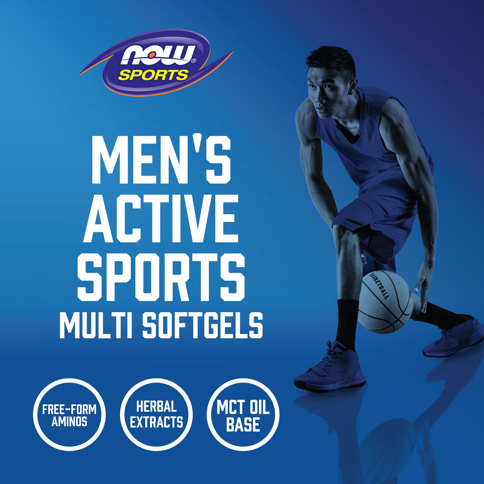 slide 5 of 5, NOW Men's Active Sports Multi - 180 Softgels, 180 ct