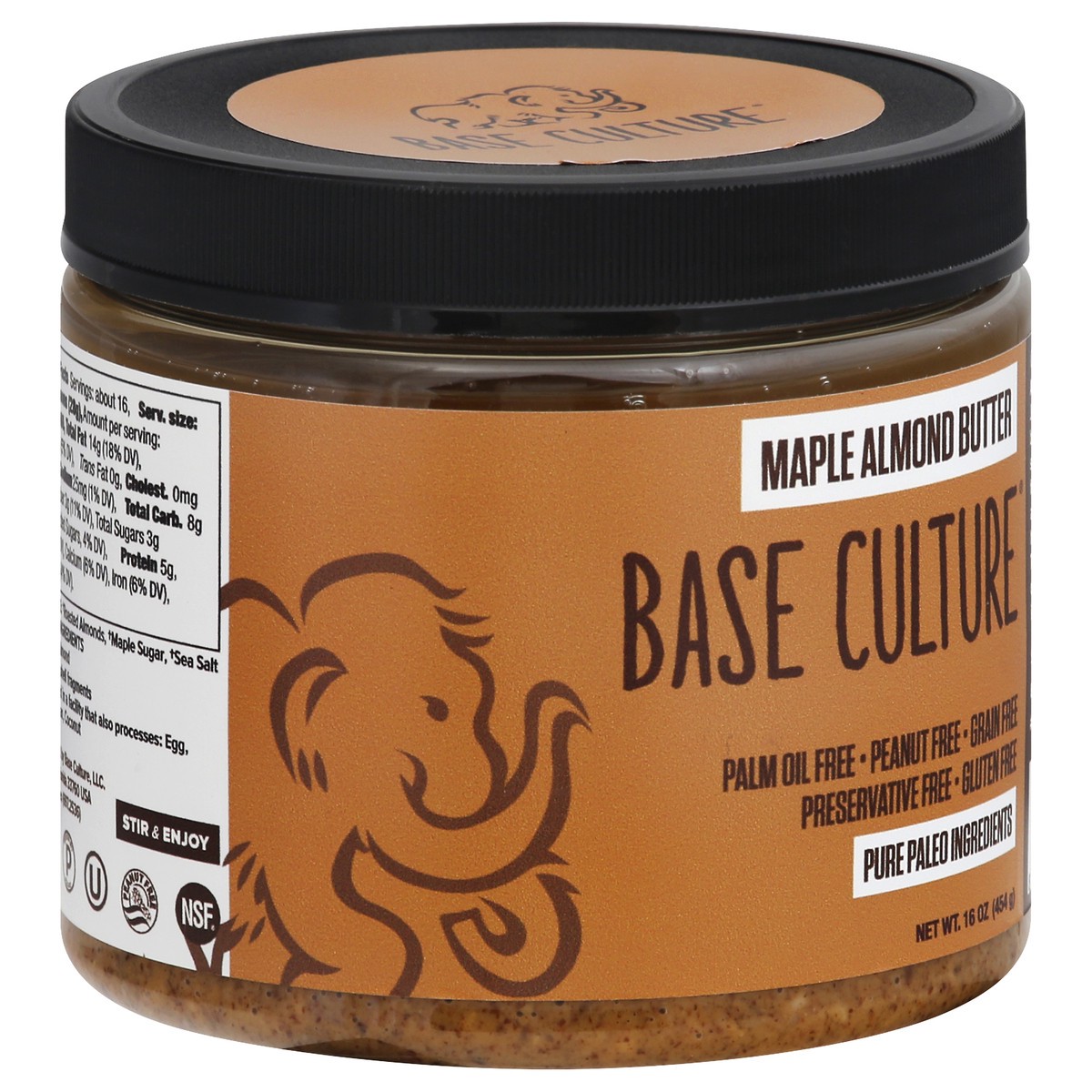 slide 3 of 13, Base Culture Butter Maple Almond, 16 oz