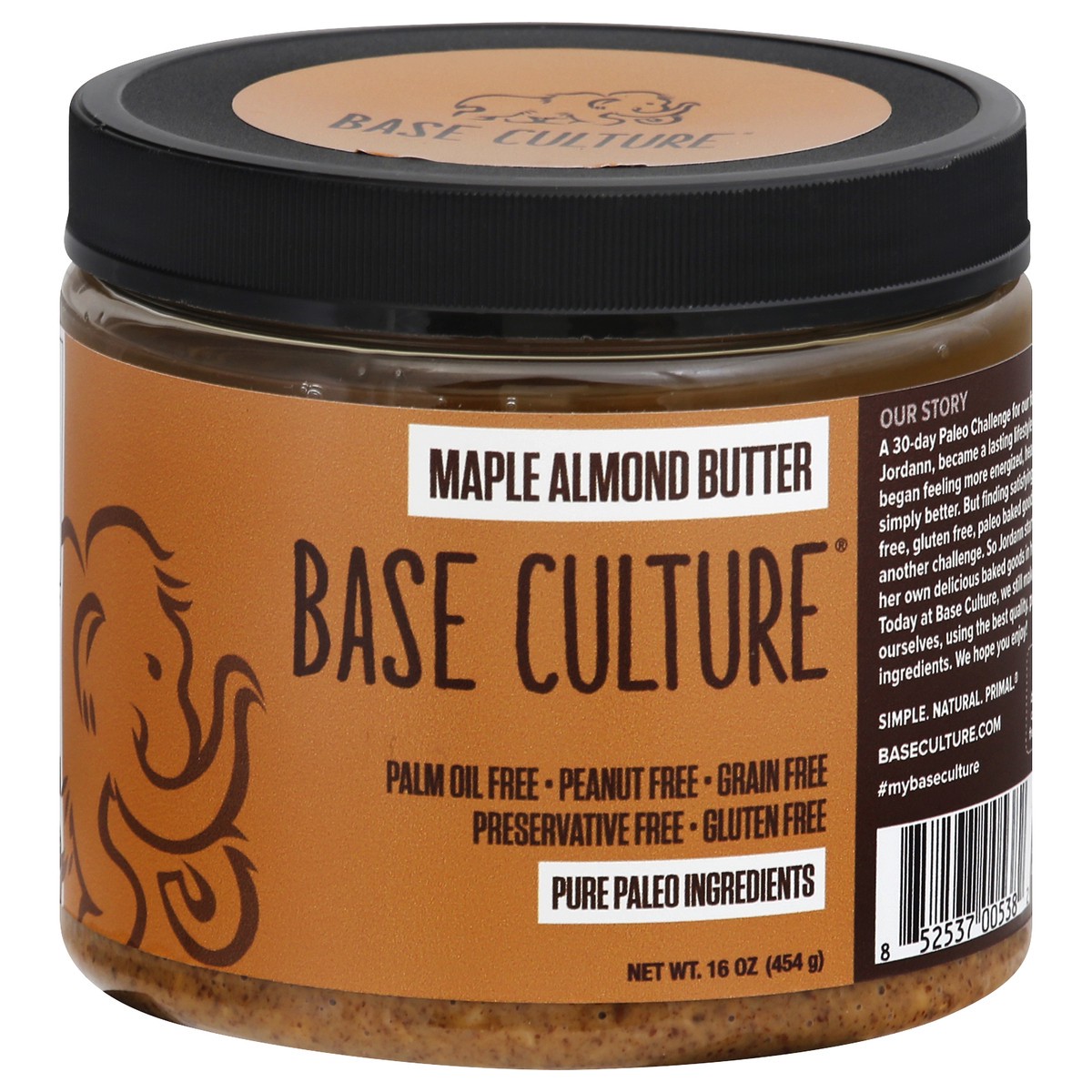 slide 9 of 13, Base Culture Butter Maple Almond, 16 oz