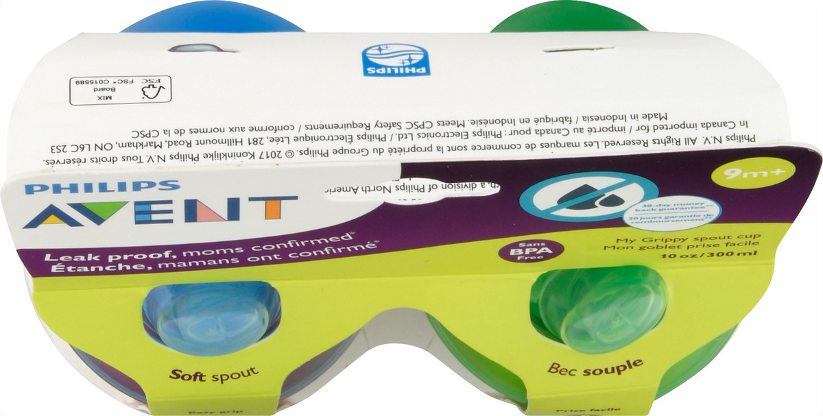 slide 5 of 11, Avent My Grippy 10 Ounce Spout Cup 2 ea, 2 ct